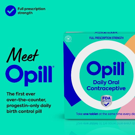Opill® Daily Over-the-Counter Oral Contraceptive Pill | Opill®